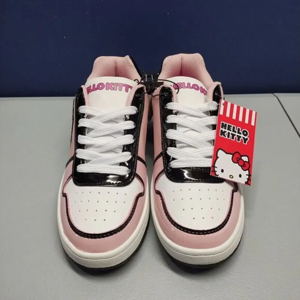 Hello Kitty Sneakers Shoes Womens Sz 7 Pink Comfort Manmade Lace Up WMHK24BB001 - Picture 13 of 15